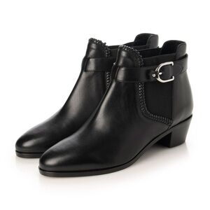 LONGCHAMP Leather Ankle Booties